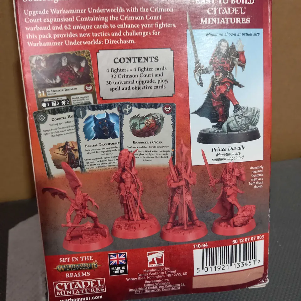 WARHAMMER UNDERWORLD DIRECHASM THE CRIMSON COURT 