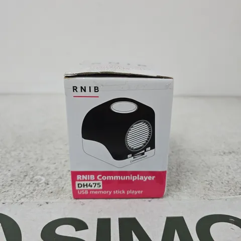 RNIB COMMUNIPLAYER DH475 USB MEMORY STICK PLAYER