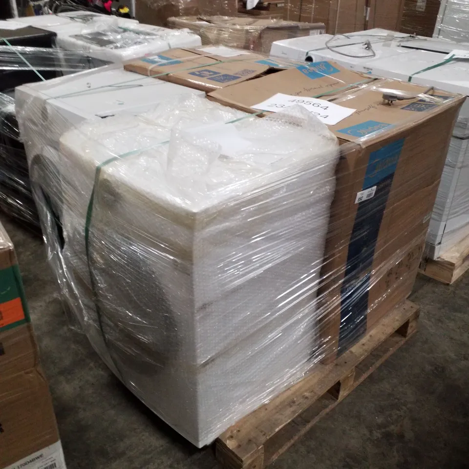 PALLET OF APPROXIMATELY 4 UNPROCESSED RAW RETURN WHITE GOODS TO INCLUDE