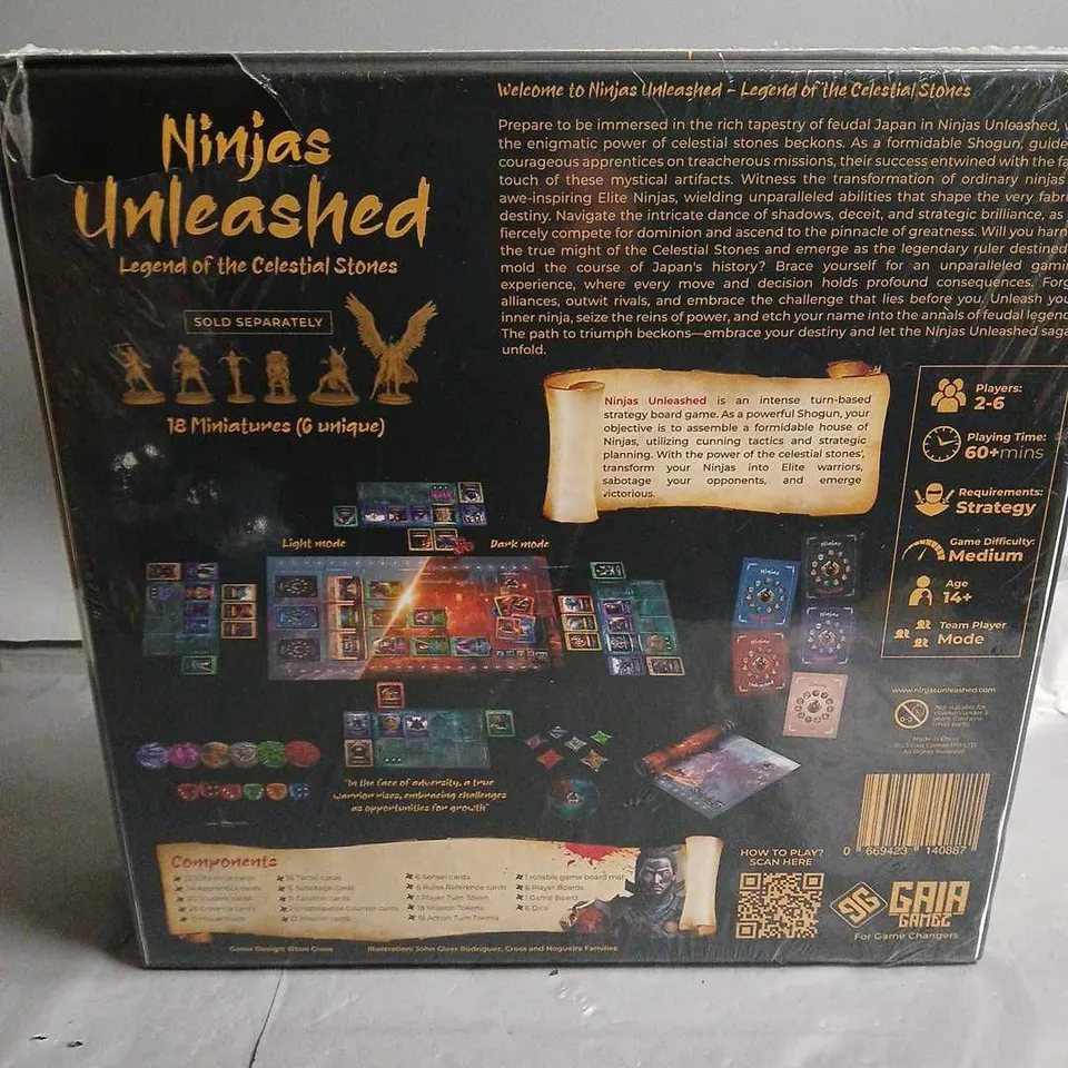 SEALED NINJAS UNLEASHED DELUXE SET BOARD GAME