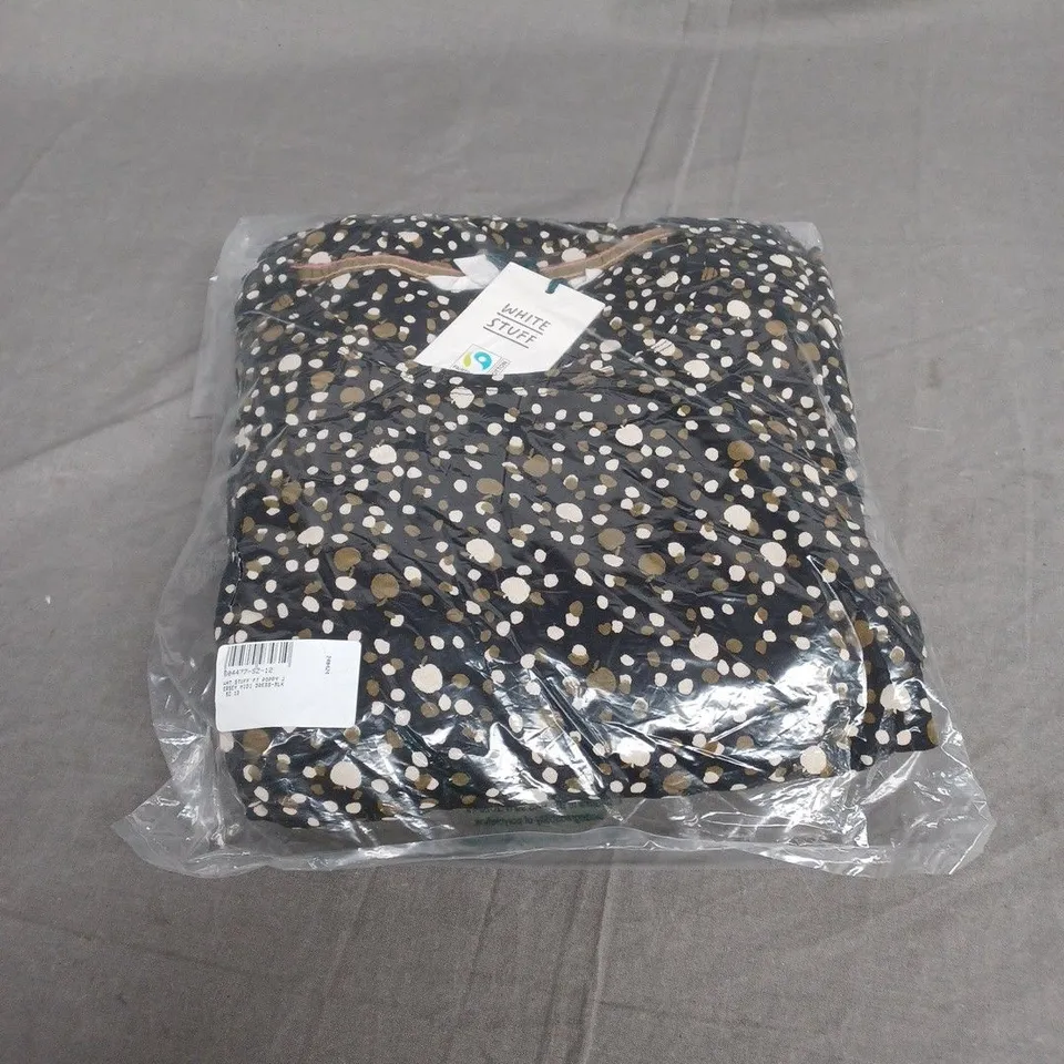 SEALED WHITE STUFF POPPY JERSEY MIDI DRESS - UK 12