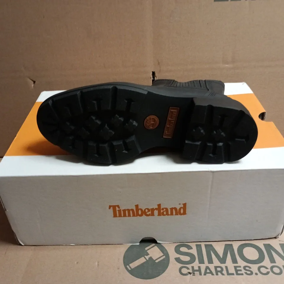 TIMBERLAND BRIMFIELD MID CHELSEA BOOT - BLACK, WOMEN'S UK4 FULL-GRAIN LEATHER