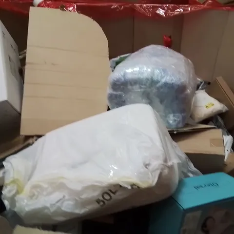 PALLET OF ASSORTED HOUSEHOLD GOODS AND PRODUCTS TO INCLUDE;UNDERSINK WATER FILTRATION SYSTEM,LIGHT FITTING,PREGNANCY PILLOW
