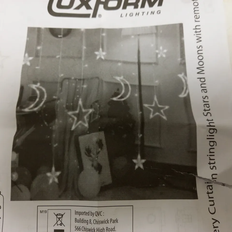 LUXFORM 3.5M STARS & MOON BATTERY OPERATED CURTAIN LIGHT