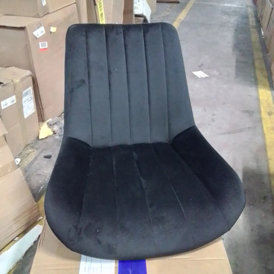 BOXED CLAIR SET OF TWO BLACK DINING CHAIRS