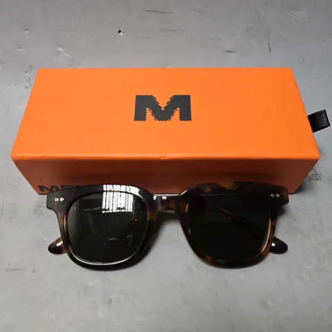 BOXED MELLER BROWN PLASTIC FRAME SUNGLASSES