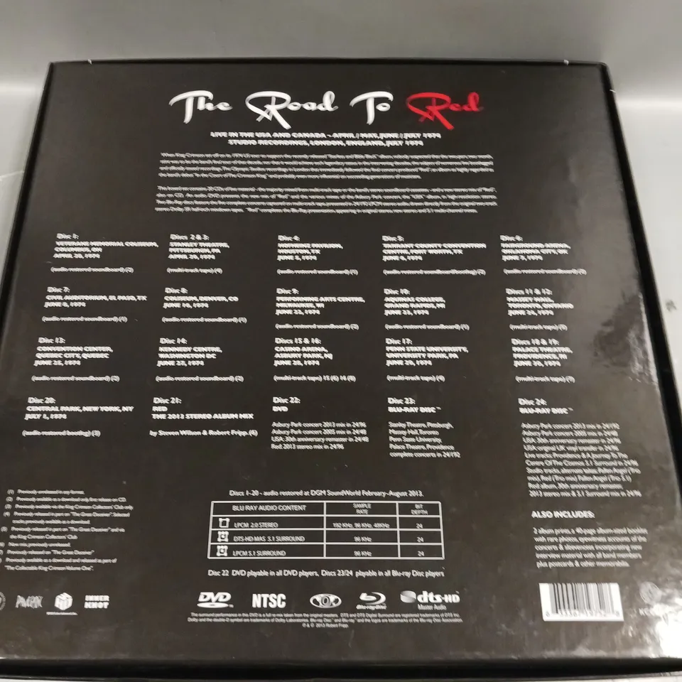 KING CRIMSON THE ROAD TO RED BOX SET 