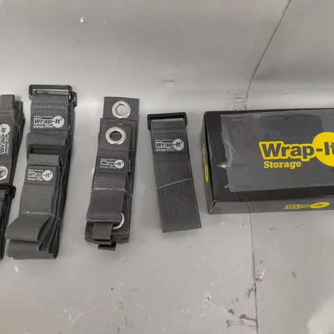 BOXED WRAP IT HEAVY DUTY STORAGE STRAPS IN GREY