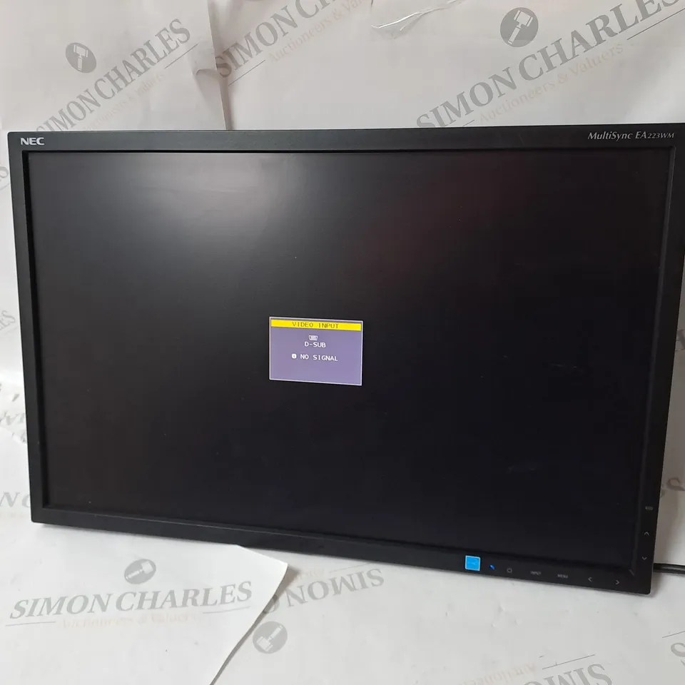 NEC MULTISYNCH 22"LCD MONITOR MODEL EA223WM-BK SERIAL #65394174TB