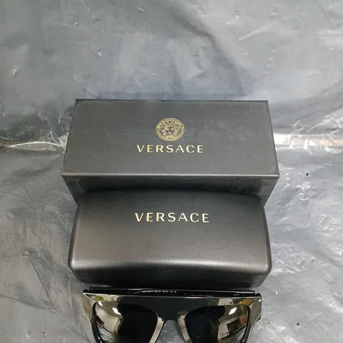 BOXED PAIR OF VERSACE SQUARE SUNGLASSES
