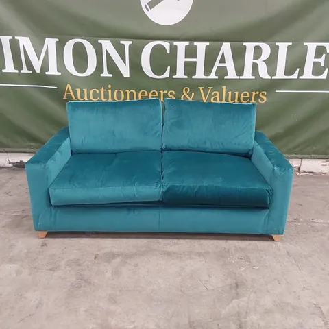 QUALITY DESIGNER 3 SEATER VELVET SOFA BED