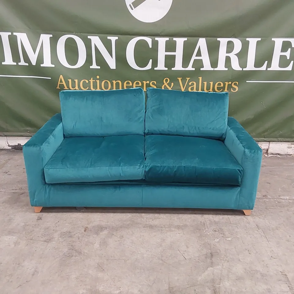QUALITY DESIGNER 3 SEATER VELVET SOFA BED