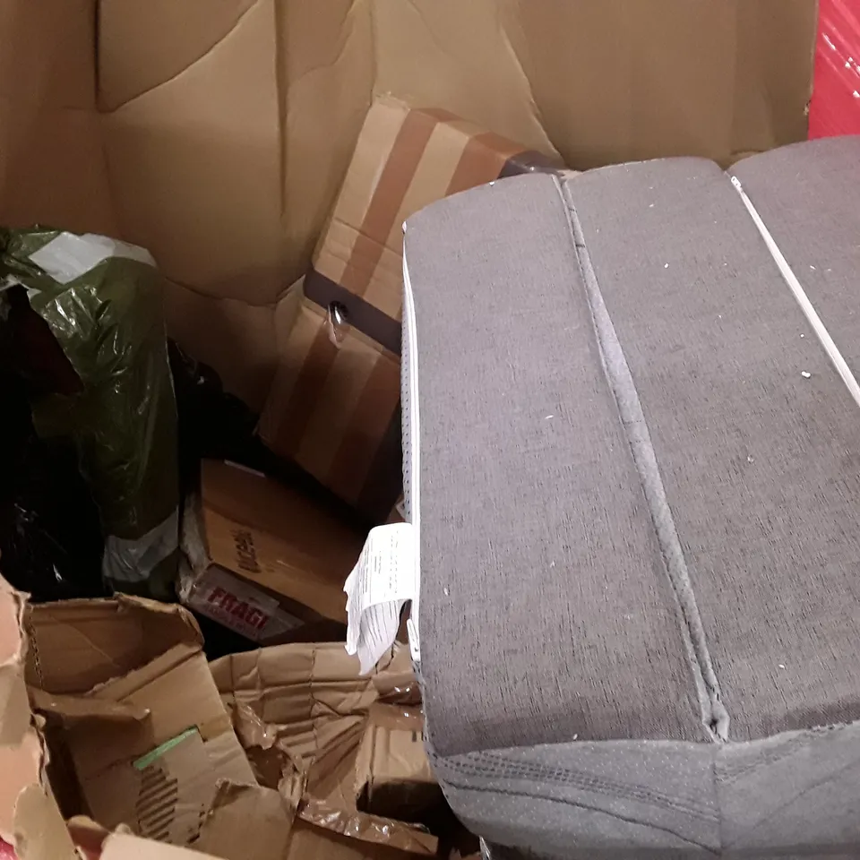 PALLET OF ASSORTED PRODUCTS INCLUDING FOLDING BABY WALKERS, UNIVERSAL TV STANDS, FOLDING MATTRESS 