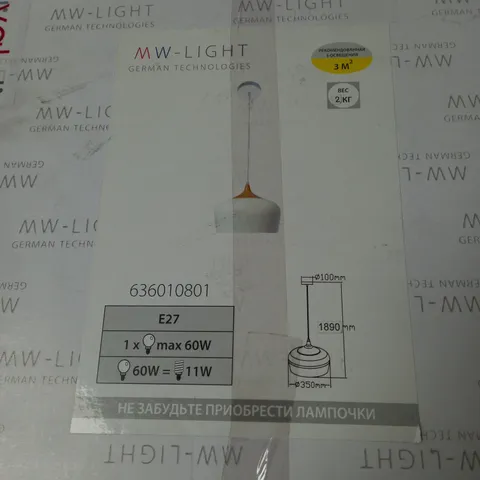 MW-LIGHT MODERN SINGLE PENDANT LIGHT