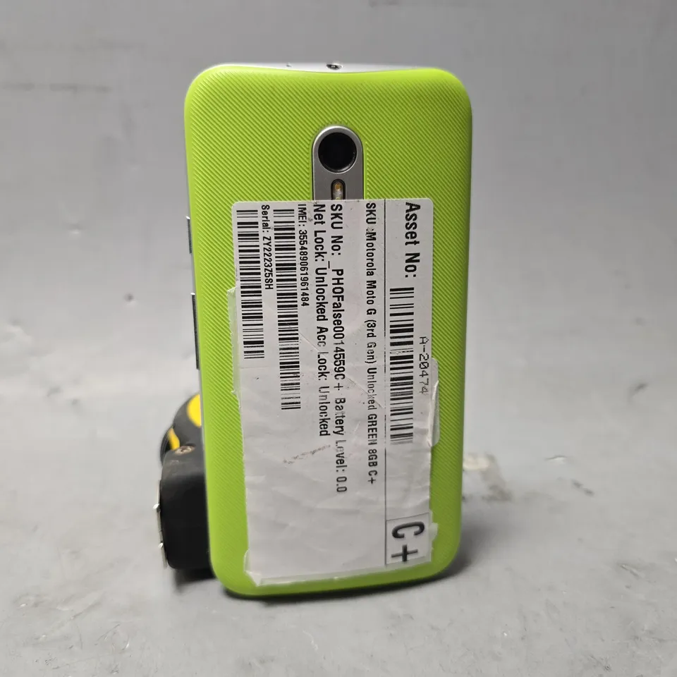 MOTOROLA MOTO G IN LIME GREEN