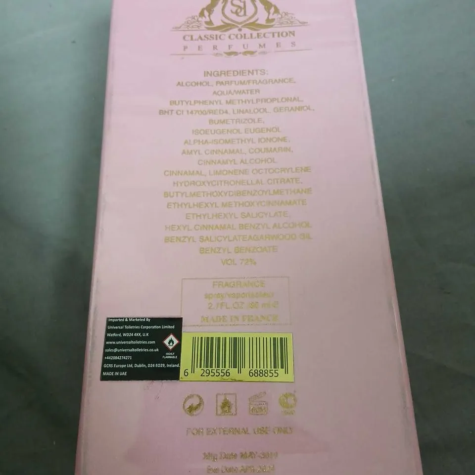 NINE BOXED  CLASSIC LA TRESOR, PINK BOX – CLASSIC COLLECTION