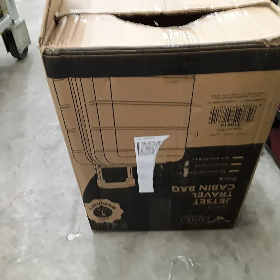 BOXED KEPLIN LUGG 15 INCH JET SET TRAVEL CABIN BAG BLACK COLOUR 