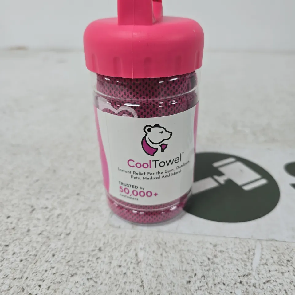 COOLTOWEL PINK COOLING BOTTLE – INSTANT RELIEF ACCESSORY