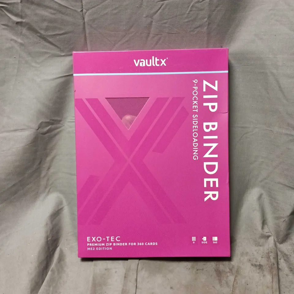VAULTX ZIP BINDER ME2 EDITION 9-POCKET CARD BINDER (EXO-TEC) FOR 360 CARDS
