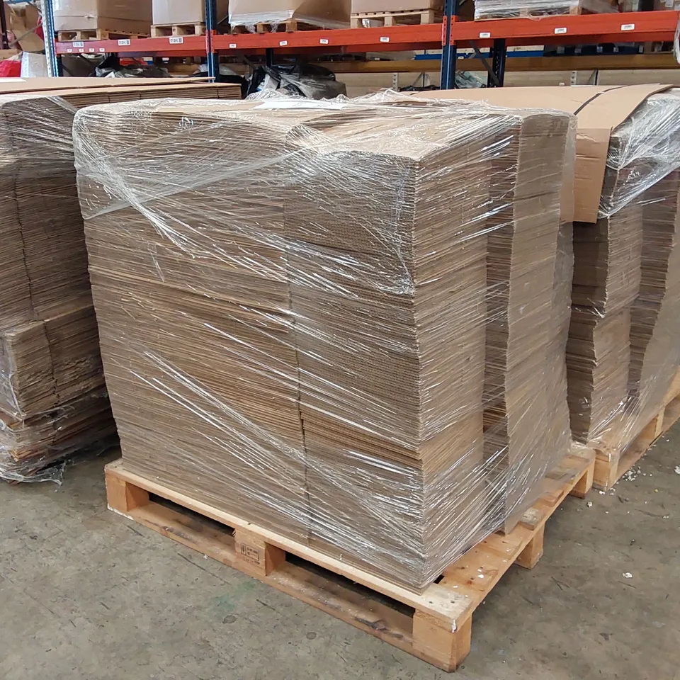 PALLET OF ASSORTED CARDBOARD BOXES (QUANTITY AND SIZES UNSPECIFIED)