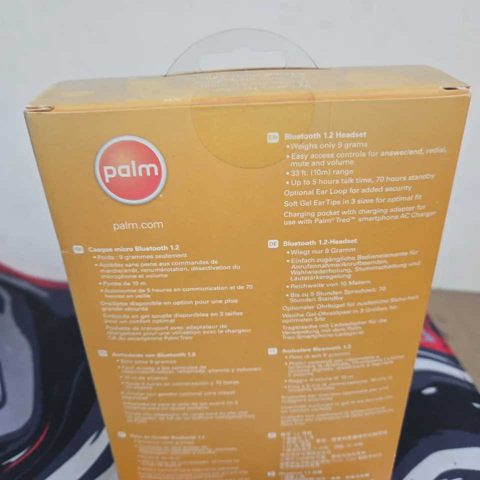 PALM WIRELESS HEADSET – BLUETOOTH 1.2, BOXED