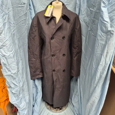 OLIVER SPENCER ALBERS BIG COAT IN CHARCOAL - SIZE 40