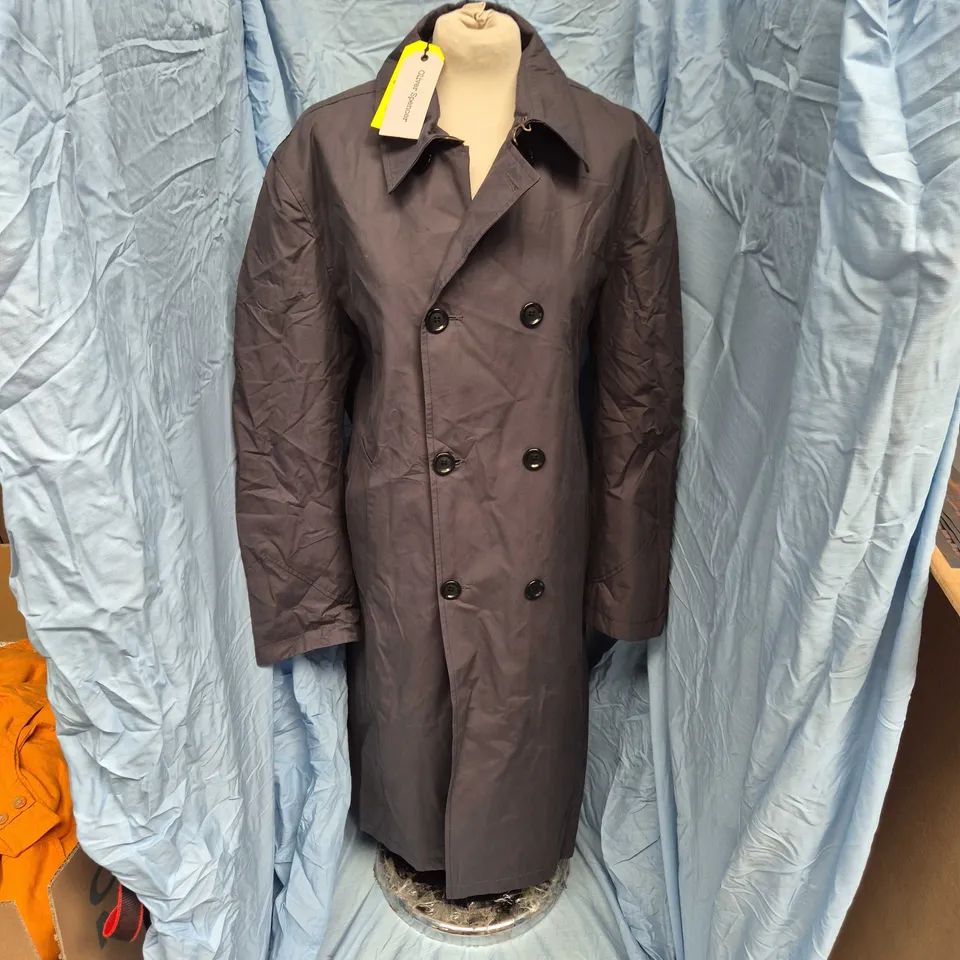 OLIVER SPENCER ALBERS BIG COAT IN CHARCOAL - SIZE 40