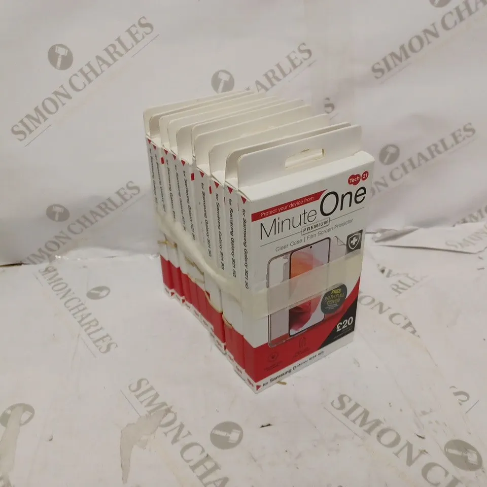 LOT OF 10 MINUTE ONE CLEAR CASE & SCREEN PROTECTOR KITS FOR SAMSUNG GALAXY S21+5G