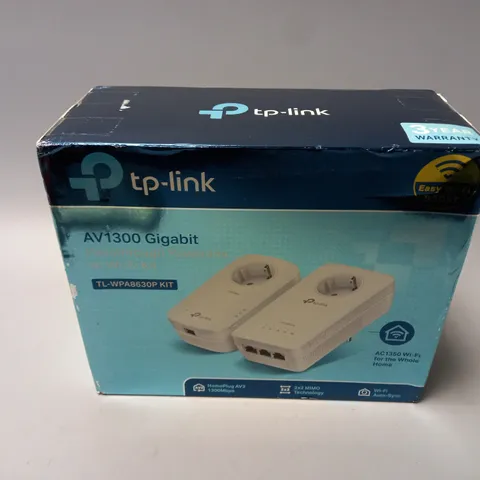 BOXED TP-LINK AV1300 GIGABIT PASSTHROUGH POWERLINE AC WI-FI KIT