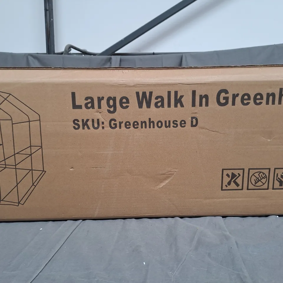 BOXED LARGE WALK IN GREENHOUSE