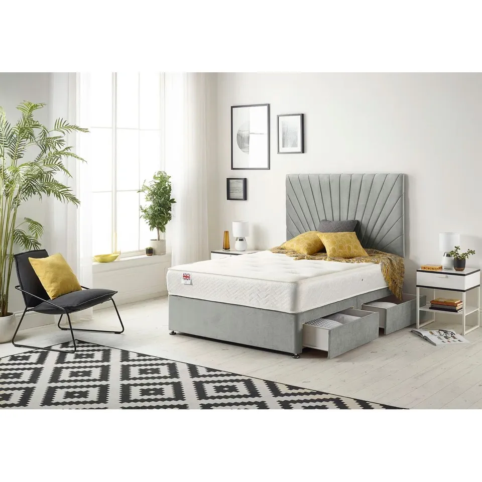 SANTAMARINA COILSPRUNG DIVAN BED SET (2 PARTS)