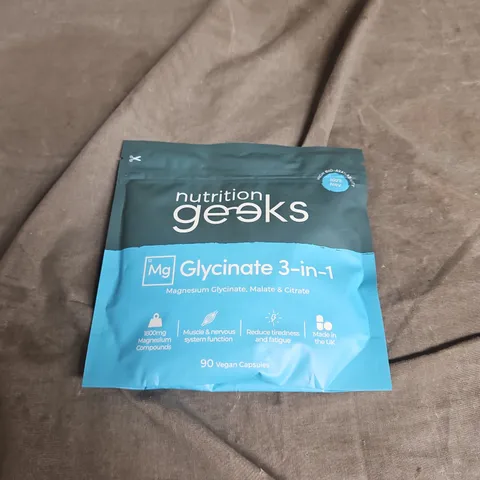 SEALED NUTRITION GEEKS MG GLYCINATE 3-IN-1 90 VEGAN CAPSULES