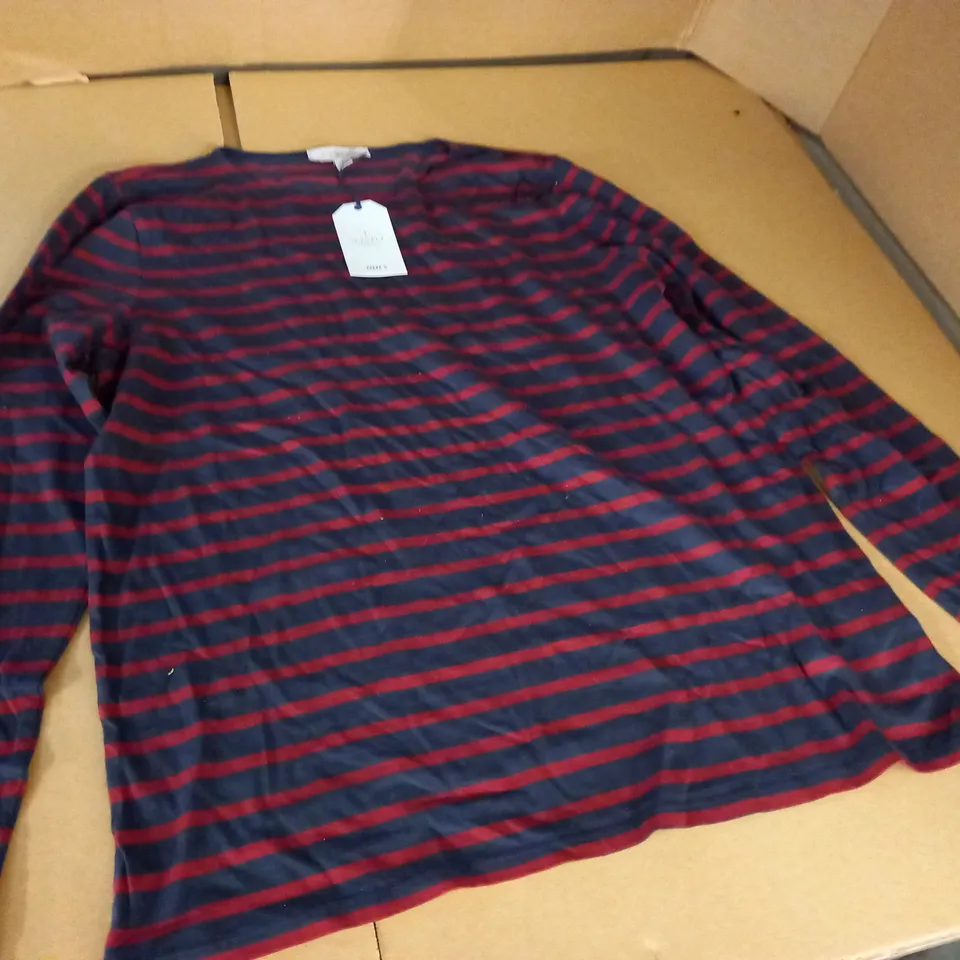 SEASALT CORNWALL MENS STRIPED LONG SLEEVE TOP - L