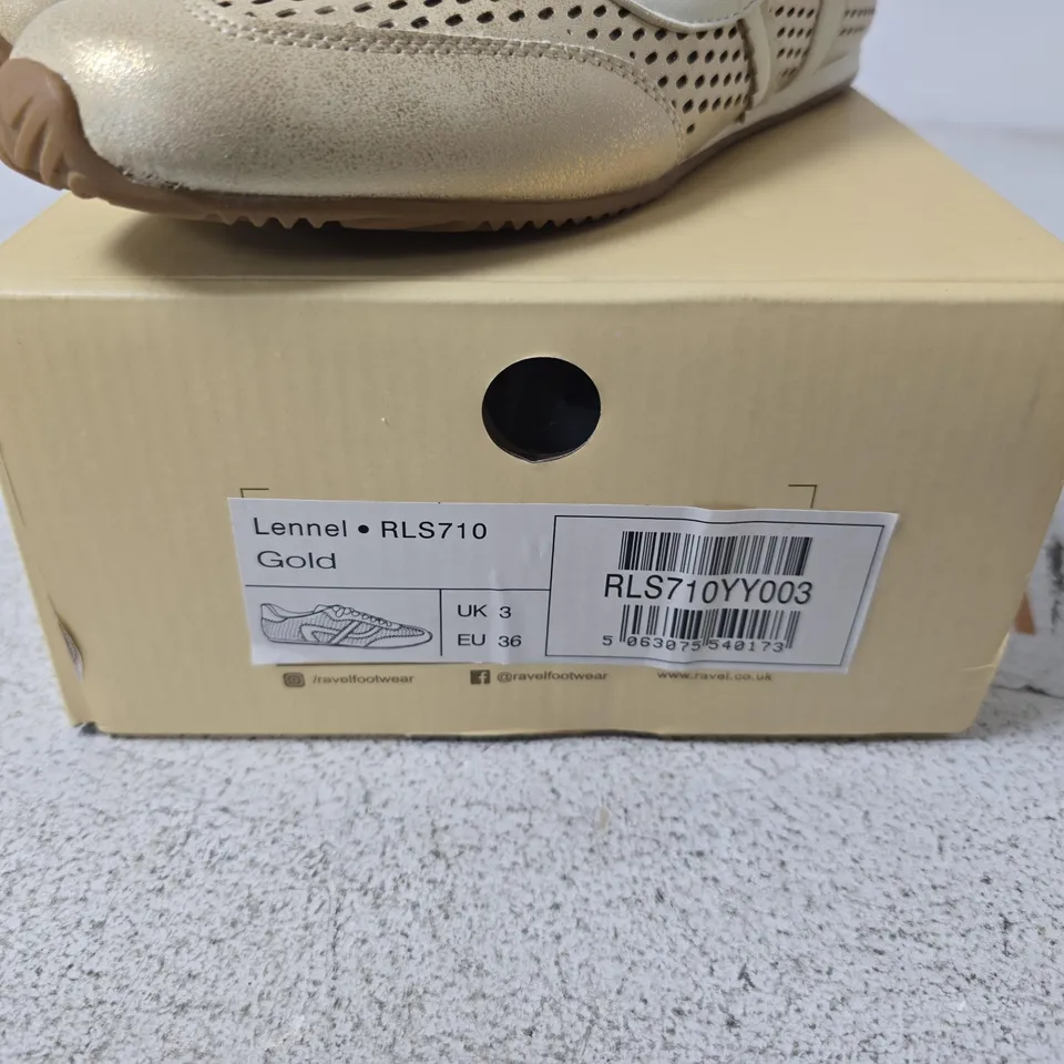 RAVEL LENNEL RLS710 GOLD - WOMEN'S TRAINERS, UK 3 (EU 36)