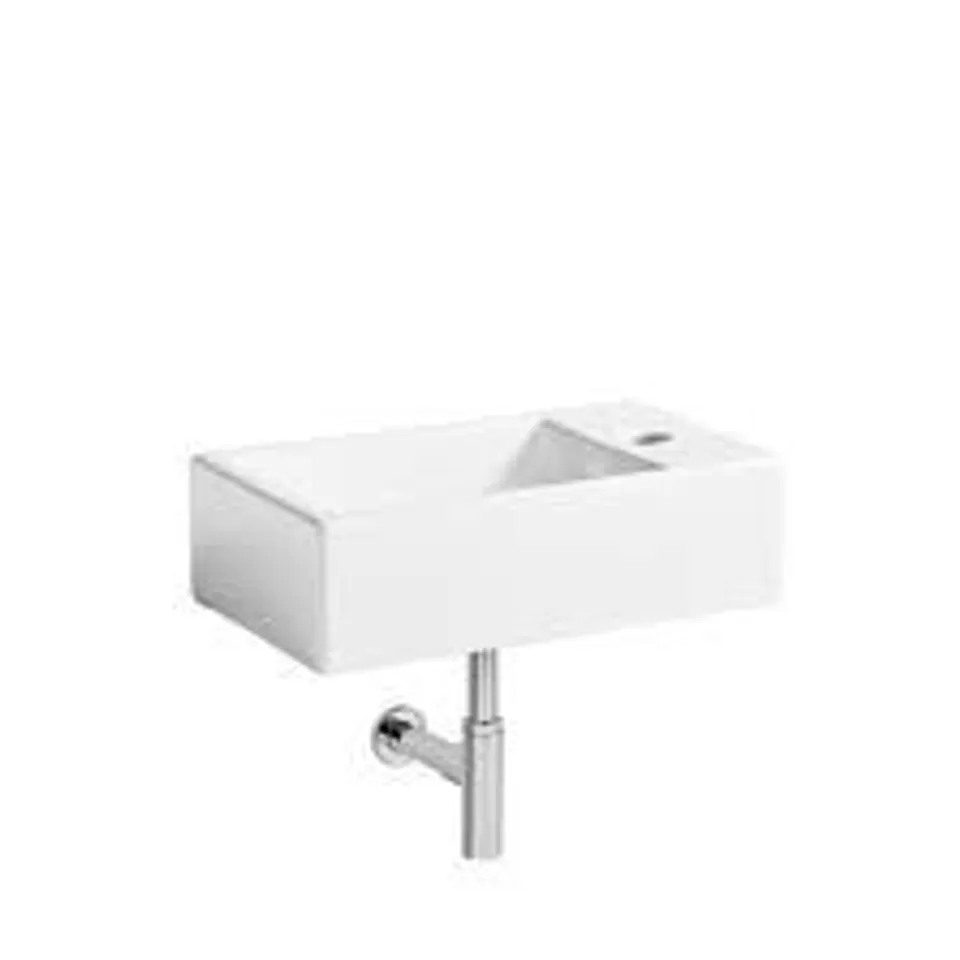 BOXED CERAMIC RECTANGULAR 325MM CLOAKROOM BASIN