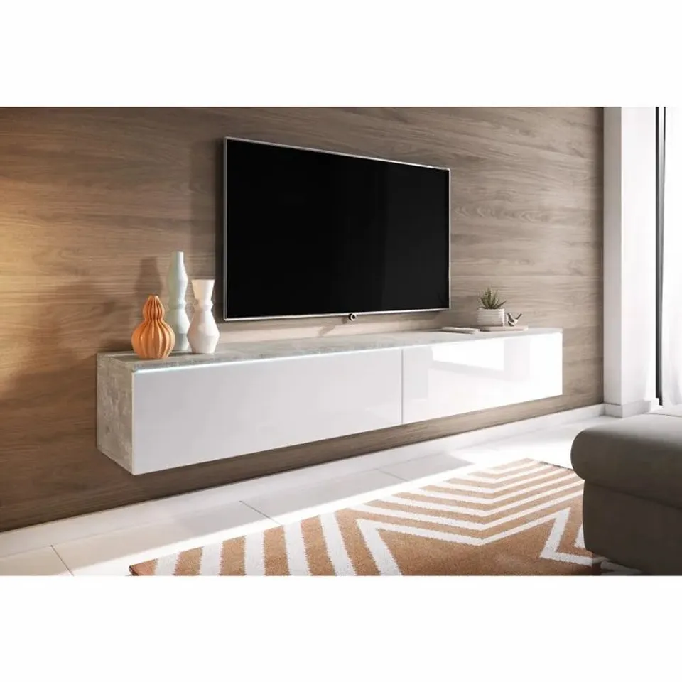 DOYAL TV STAND FOR TV'S UP TO 88" COLOUR CONCRETE 
