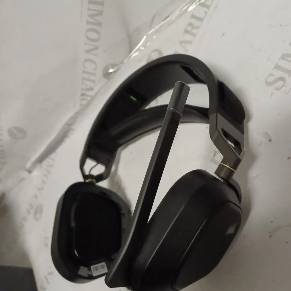 CORSAIR HS80 RGB WIRELESS PRO GAMING HEADSET WITH SPATIAL AUDIO, BLACK