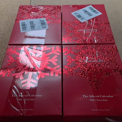 4 X HOTEL CHOCOLAT ADVENT CALENDAR 