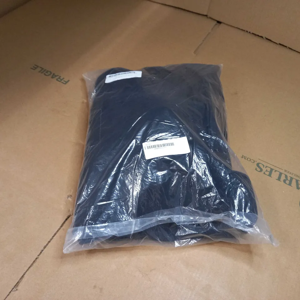 PACKAGED BLACK RUFFLE BARDOT MIDI DRESS - PETITE SIZE 10