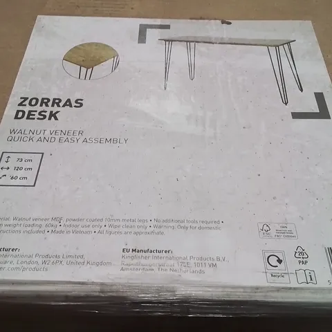 PALLET CONTAINING A LARGE QUANTITY OF BRAND NEW ZORRAS DESKS