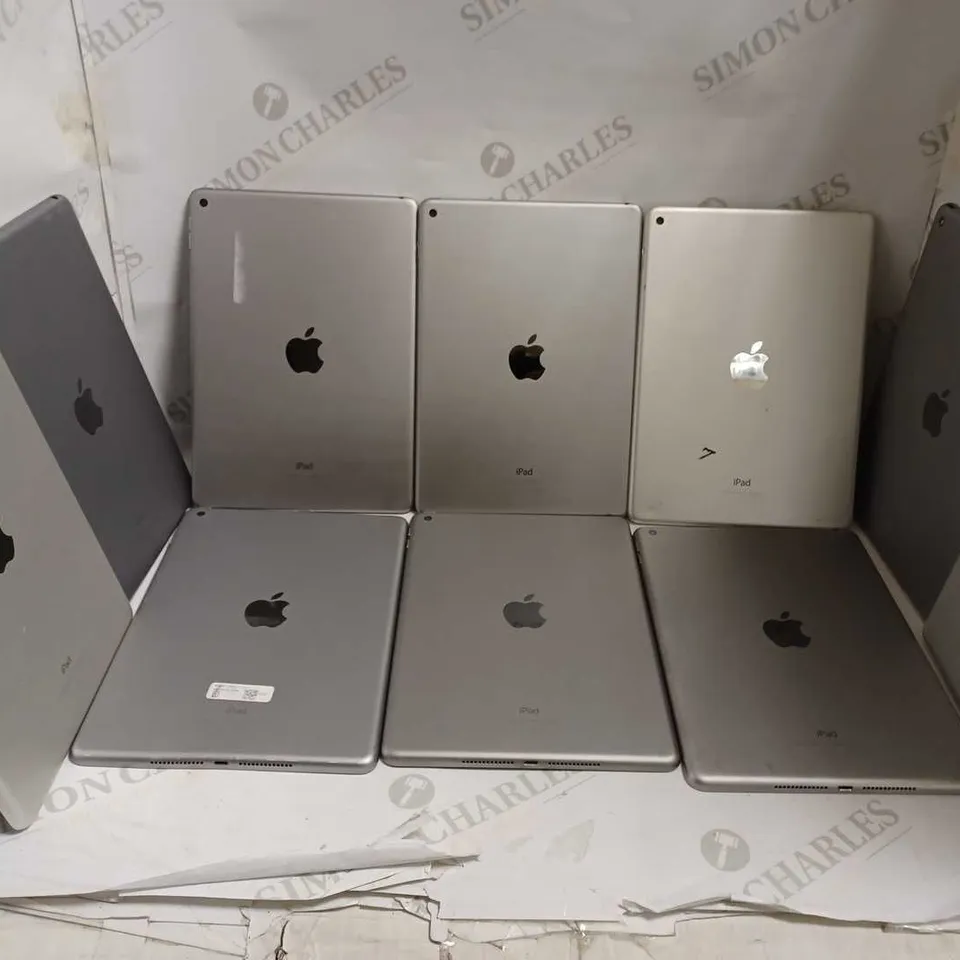 LOT OF 10 APPLE IPAD HARD BACK CASES FOR VARYING MODELS TO INCLUDE A1893, A1822, A1566, ETC