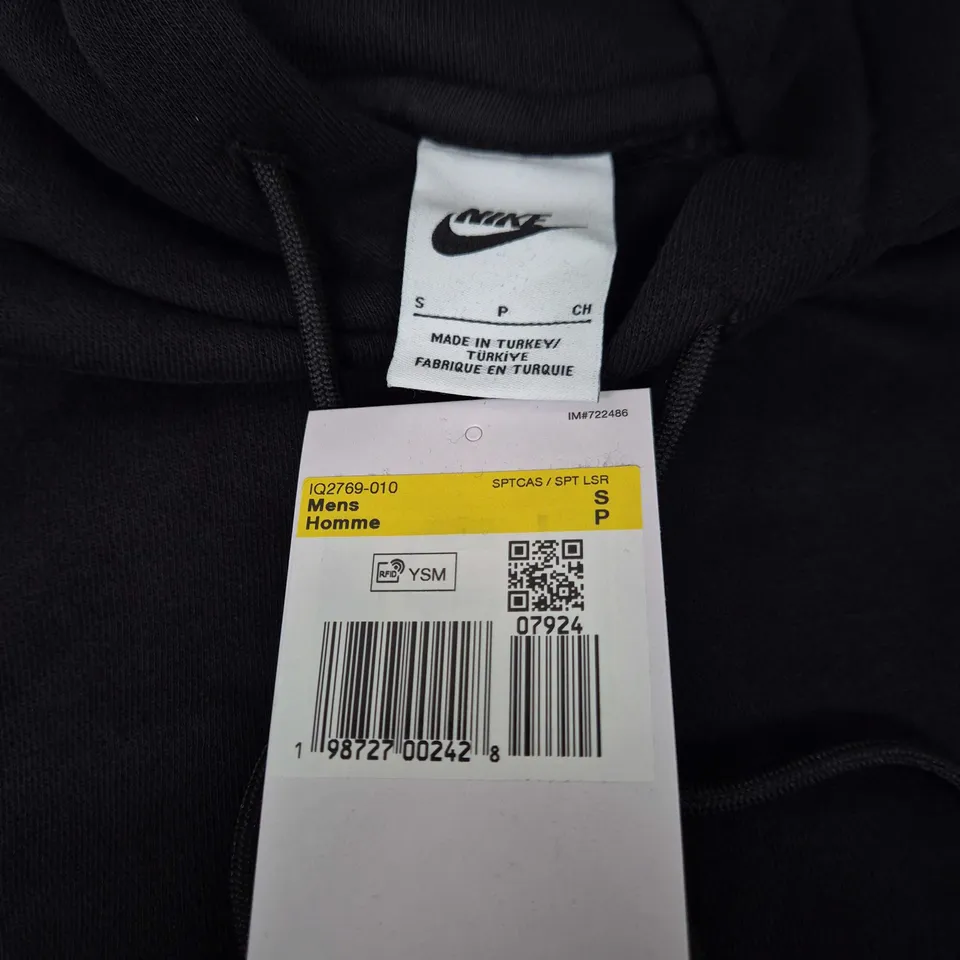 NIKE MEN'S HOODIE – BLACK – SIZE S