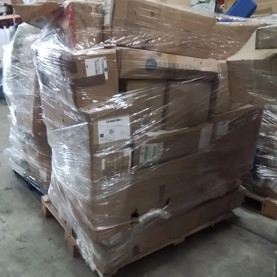 PALLET OF ASSORTED HOUSEHOLD GOODS AND PRODUCTS TO INCLUDE;YOGURT MAKER,PLAYPEN 