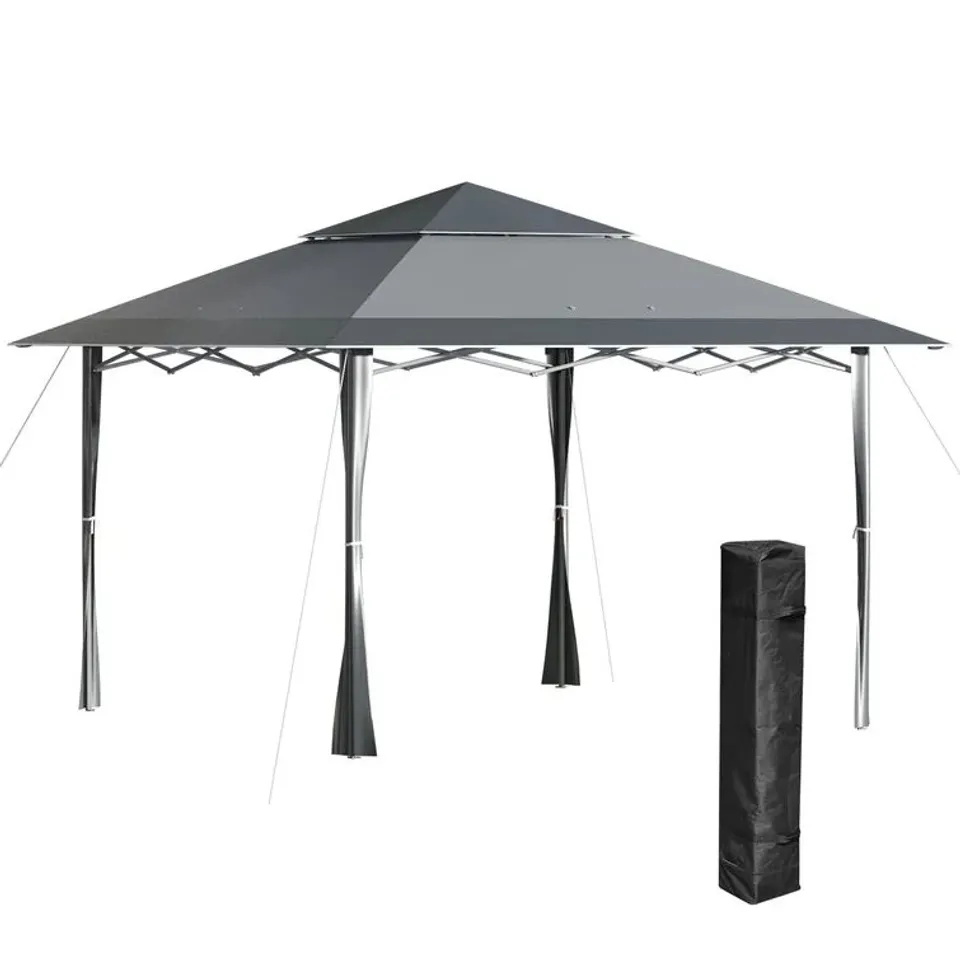 BOXED ACURA 4X4M METAL PATIO GAZEBO