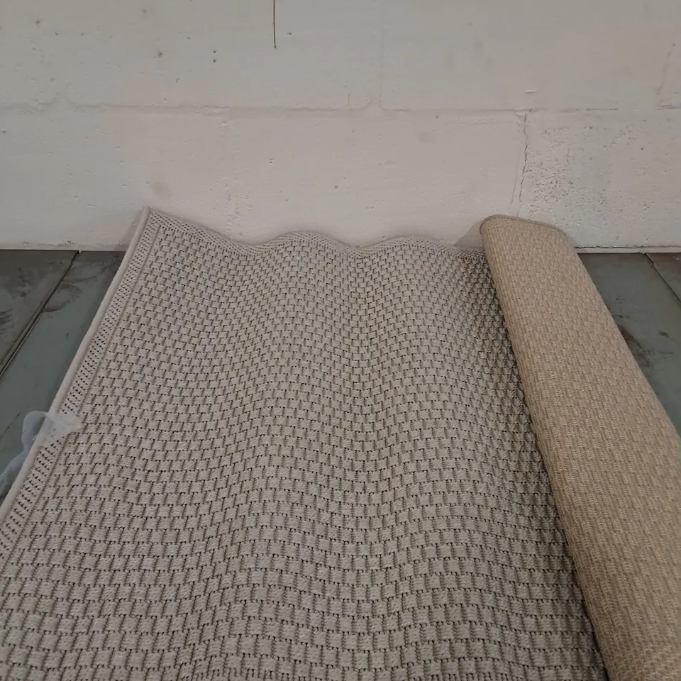BRAND NEW PACO HOME BEIGE TIMBER RUG SIZE 80CM X 150CM 