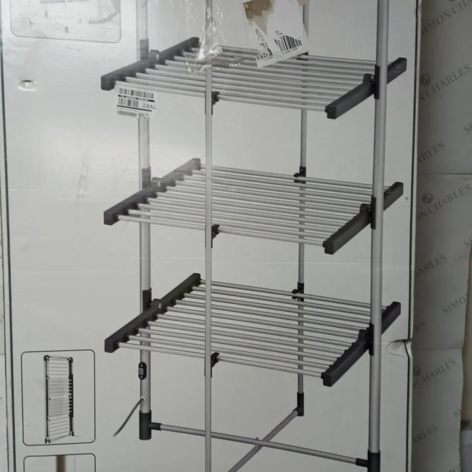 3 TIER BLACK + DECKER HEATED AIRER - CHROME (COLLECTION ONLY) RRP £139.99