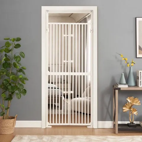 BOXED KRAVITZ ADJUSTABLE WALL MOUNTED PET GATE WITH DOOR