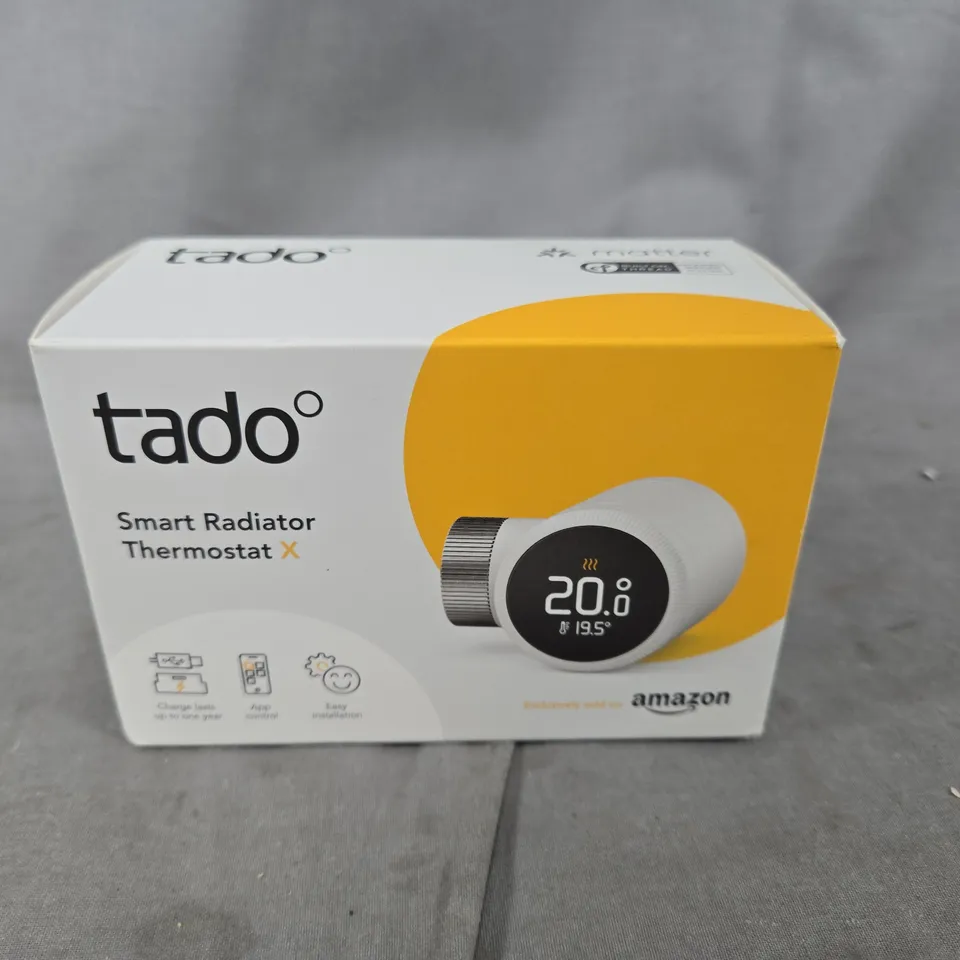 BOXED AND SEALED TADO SMART RADIATOR THERMOSTAT X