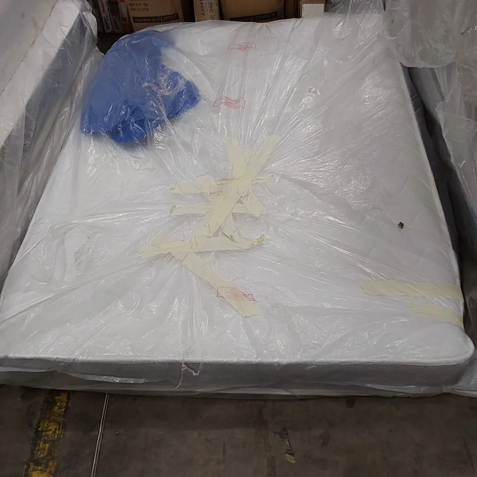 QUALITY BAGGED AND ROLLED HYBRID 4'6" MEMORY NATURAL FOAM MATTRESS 