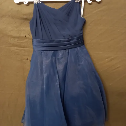 MARK LESLEY OCCASIONAL DRESS IN BLUE - SIZE 8